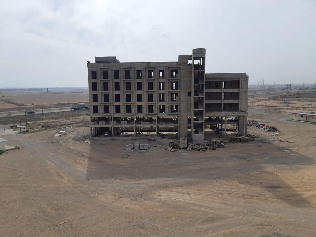 صور من ملعب صلاح الدين الأولمبي.. نسبة الإنجاز وصلت أكثر من 50%