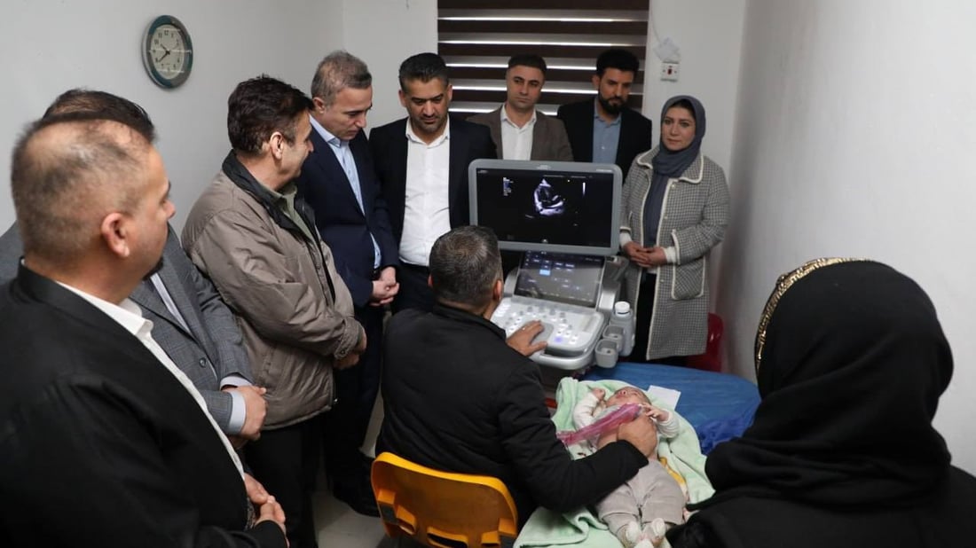 ئامێرێکی پێشکەوتووی ئیکۆی دڵی منداڵان بۆ نەخۆشخانەی رانیە دابینکرا