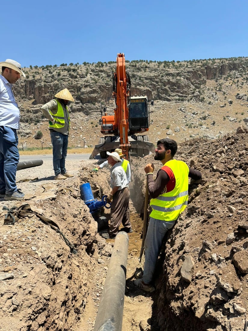 راکێشانی ئاو بۆ ژمارەیەک گوندی رواندز قۆناغی یەکەمی تەواو کرا