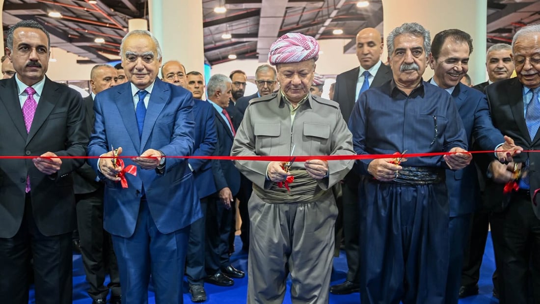 صور: البارزاني وفخري كريم يفتتحان الدورة 18 لمعرض أربيل الدولي للكتاب