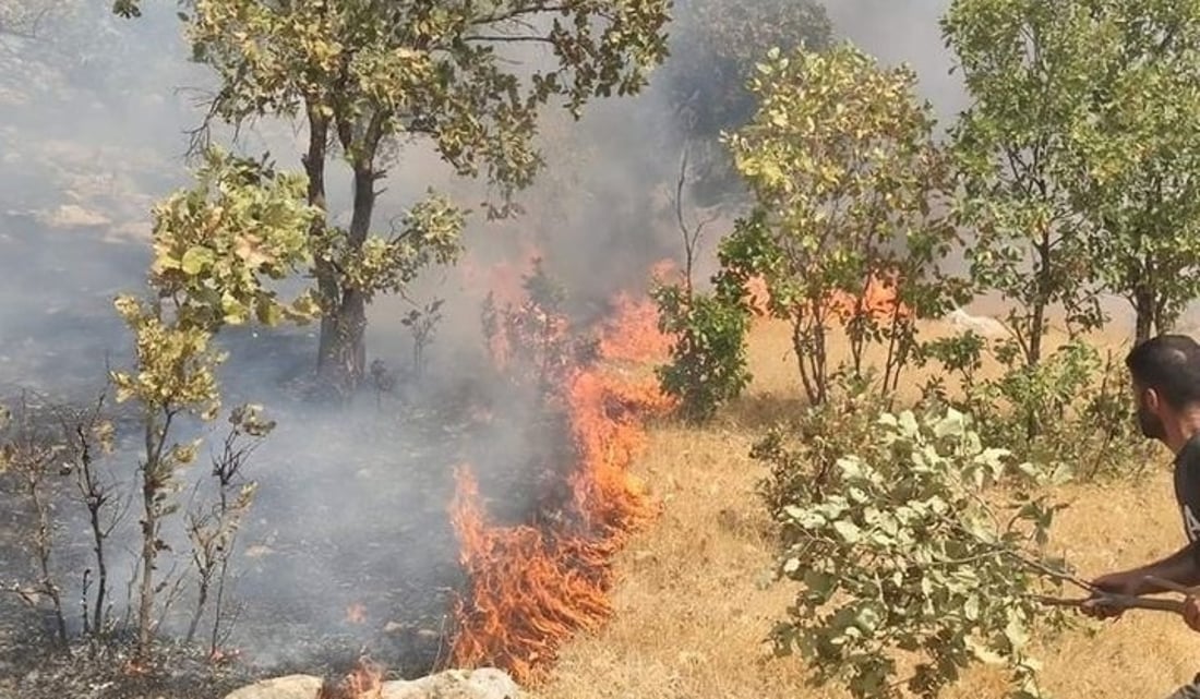 دوای زیاتر لە دوو کاتژمێر ئاگرەکەی چیای برادۆست کۆنترۆڵکرا