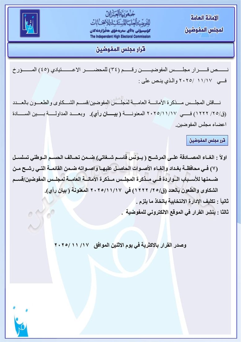 مقصلة الانتخابات عادت للعمل.. استبعاد 6 مرشحين وحجب أصوات ناخبيهم