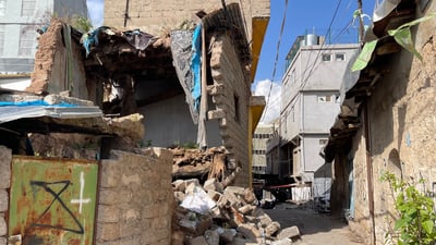 لە گەڕەکی مەسیحییەکانی دهۆک خانوویەک داڕما