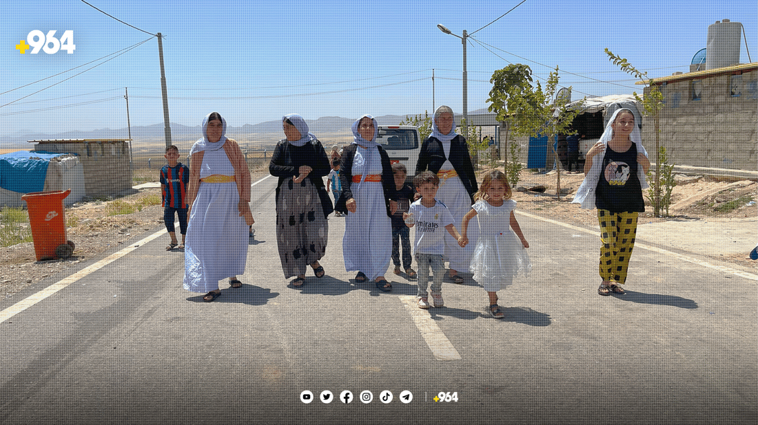 لە سلێمانی 121 خێزانی ئێزدی کەمپی ئاشتیان جێهێشتووە