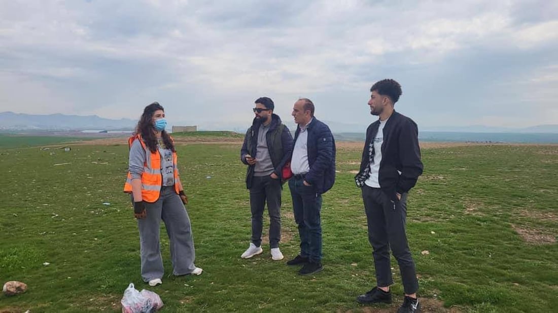 کچە خۆبەخشەکان ناحیەی خانکێیان خاوێن کردەوە