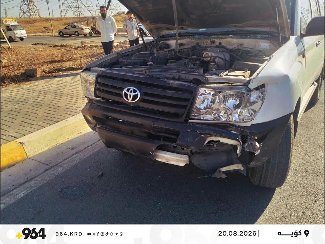 لە رووداوێکی هاتوچۆدا شەش کەس بریندار بوون