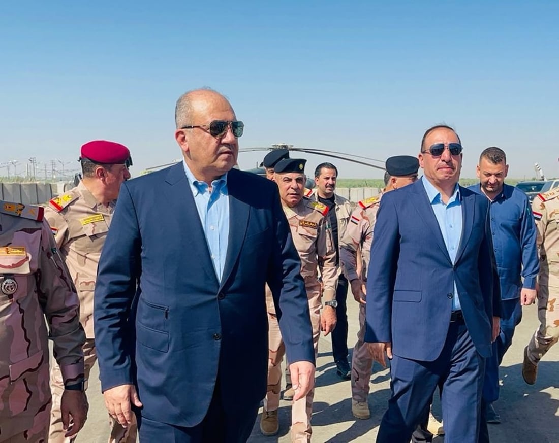 وزير الدفاع يصل إلى صلاح الدين