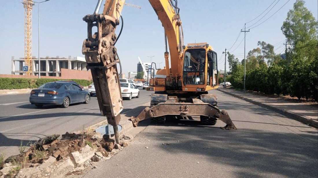 شارەوانیی هەولێر بەخۆکەوتووە