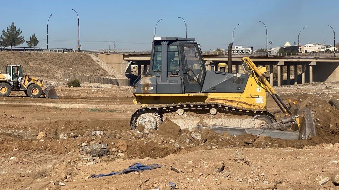 رێگاوبانی هەولێر تەنیشتەکانی پردە گەورەکان پاک دەکاتەوە