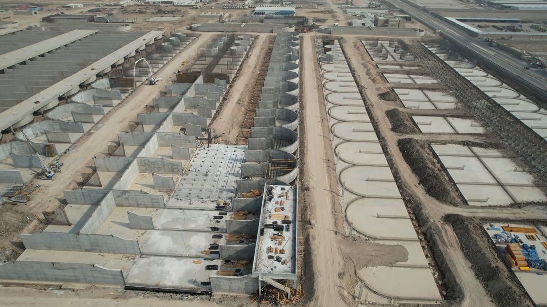 [PHOTOS] Progress at new Basra sewage treatment project
