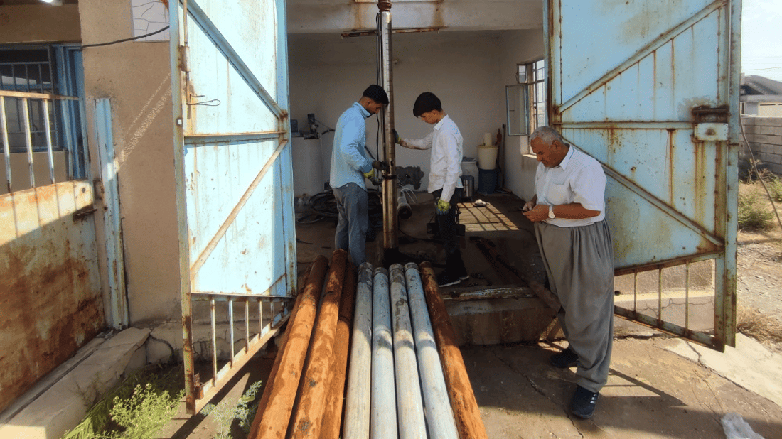 غەتاسی ئاوی 600 ماڵی ژاراوە گۆڕدرا و چاککرایەوە