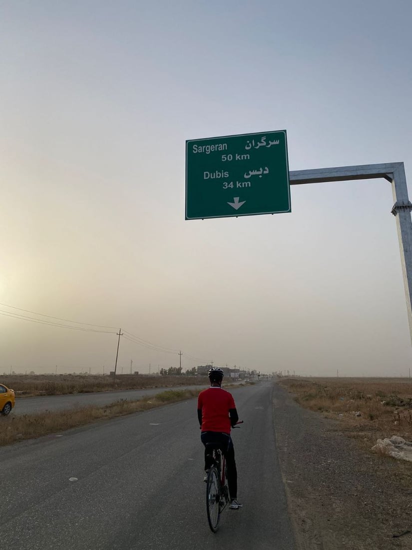 صور: ثامر وابراهيم سيعودان من كركوك إلى الدبس على “البايسكلات” في رحلة الـ 100 كم