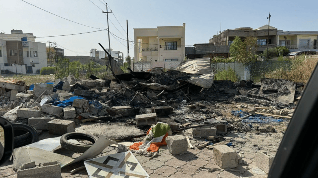 ئیدارەى کەرکوک خێوەتى ئاوارە سورییەکانى رووخاند