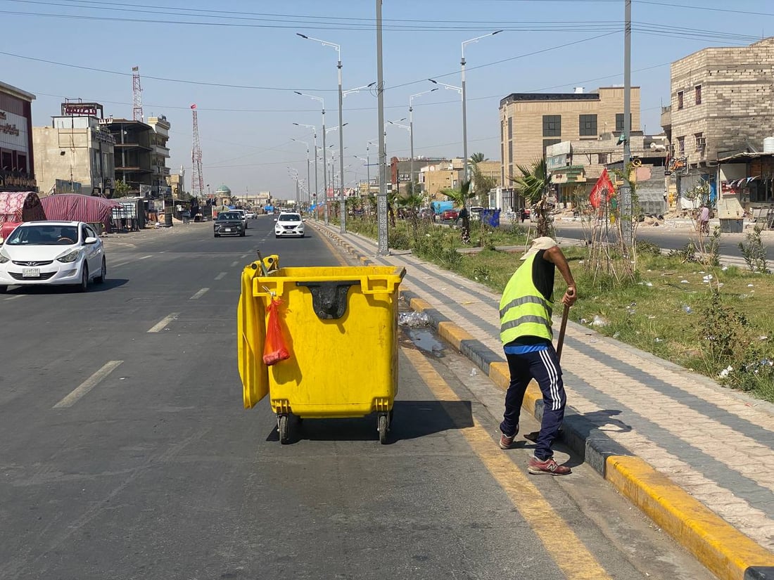 صور: البصرة تجلي شوارع مركز المدينة وتودع عاشوراء