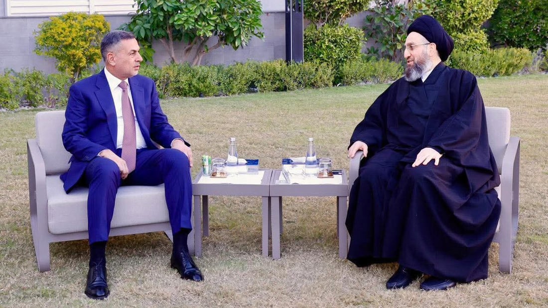 أسعد العيداني في منزل عمار الحكيم للتباحث بشأن تشكيل الحكومة