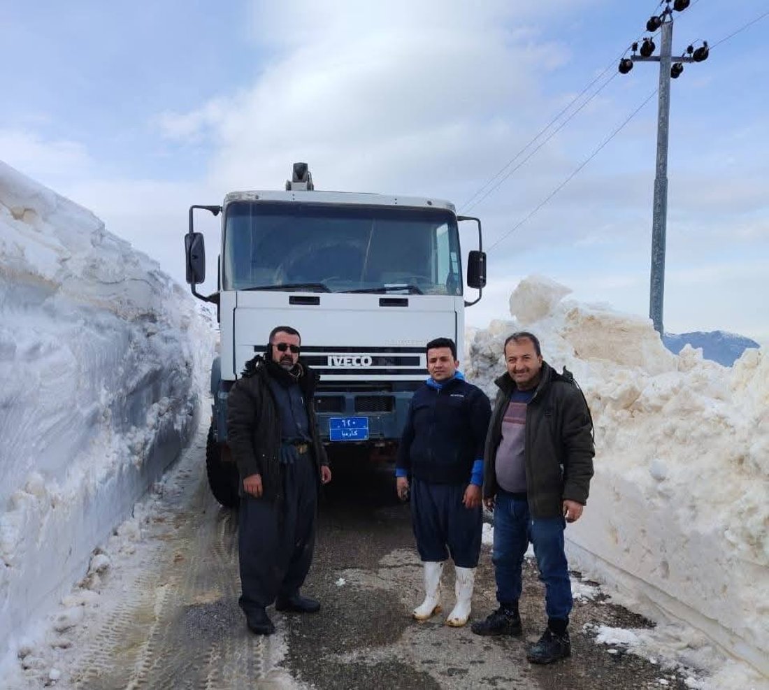 لە شارباژێر بەفر و باوبۆران 60 عەمودی خست