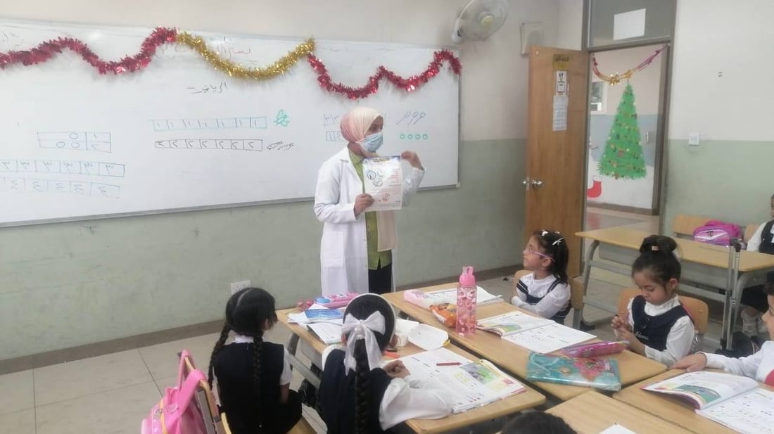 كيف بدأت الدراسة هذا اليوم في بسماية؟ الأطفال تعلموا غسل اليدين (صور)