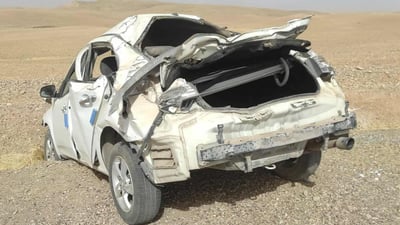 Five injured in Garmian car crash