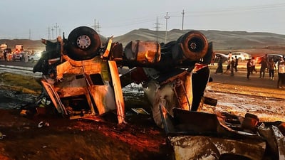 صور: 3 وفيات وإصابات بليغة بحادث سير مروّع في خانقين