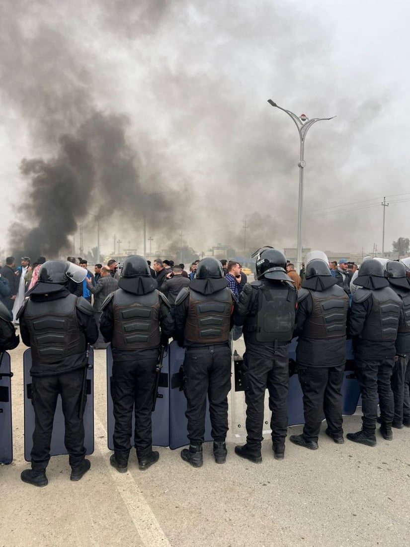 أهالي قرية علياوة يقطعون الطريق الرابط مع كركوك احتجاجاً على استثمار أراضيهم