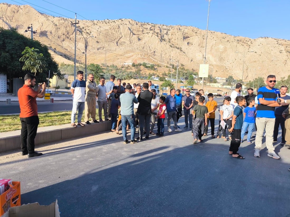 لە دەربەندیخان رێگەیەکی چوون بۆ سلێمانی داخرا