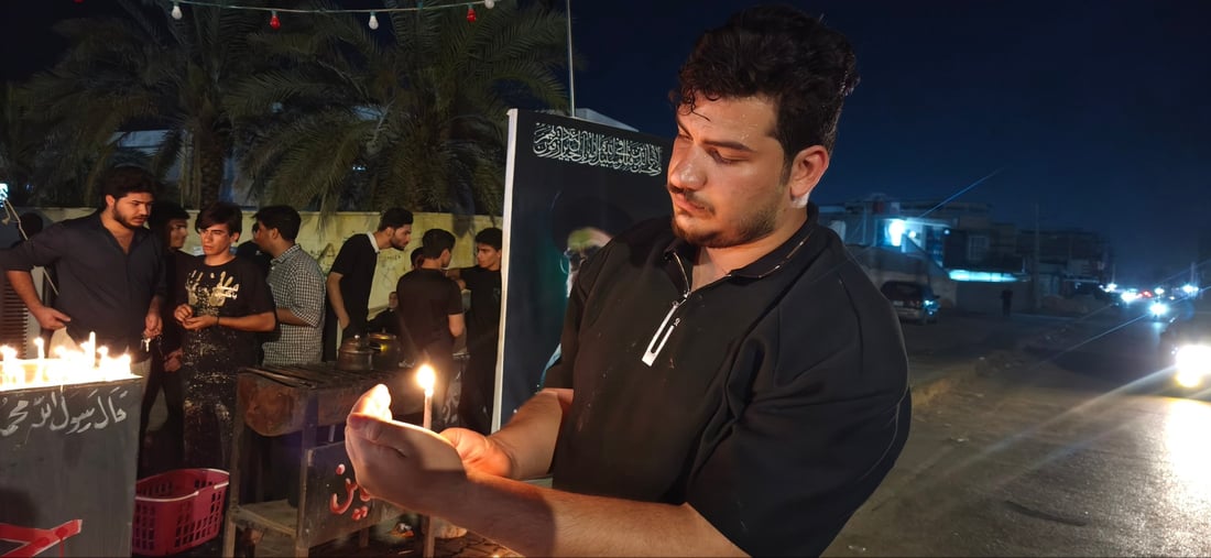 “ليلة الوحشة” في أبو الخصيب.. أضواء الشموع تستحضر غربة السيدة زينب