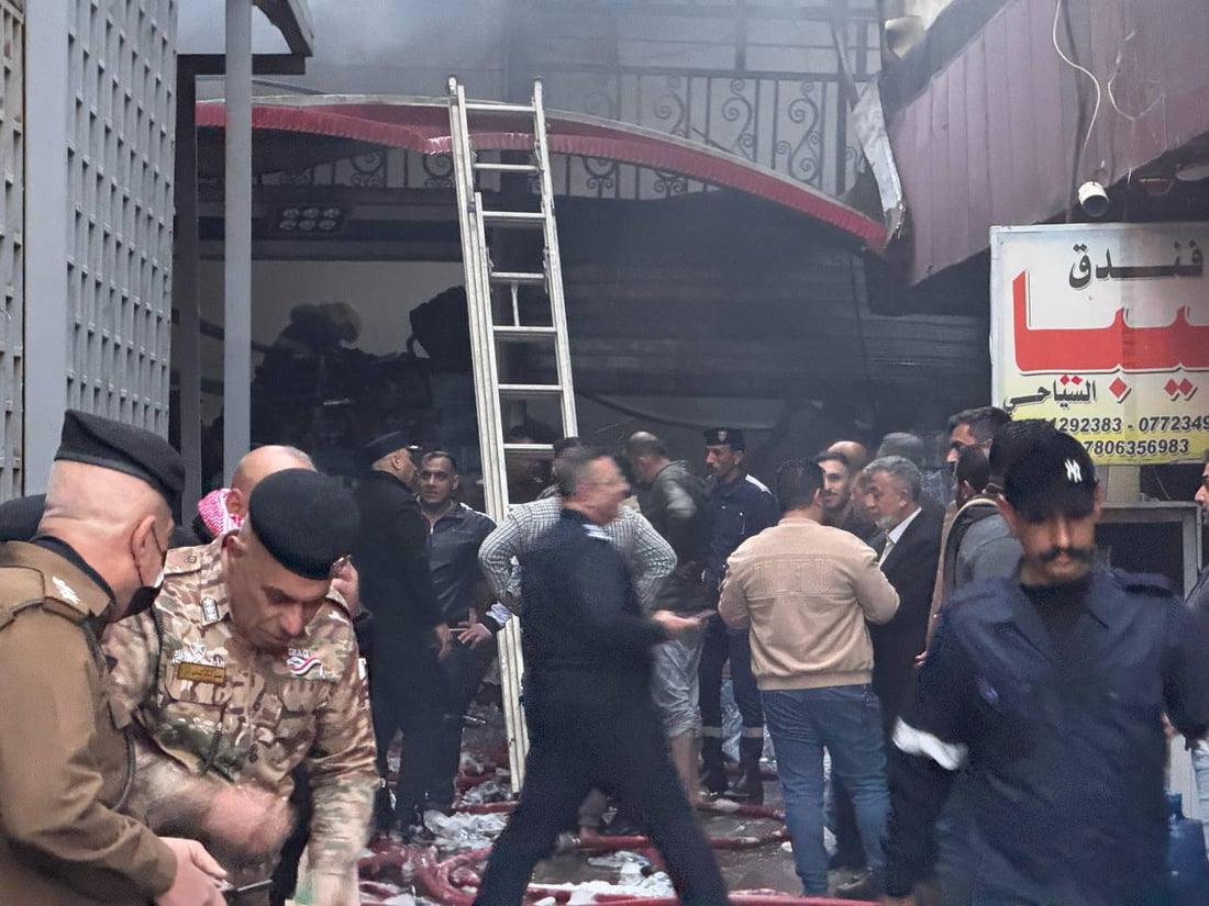Firefighters extinguish market blaze in Kut to avert commercial disaster