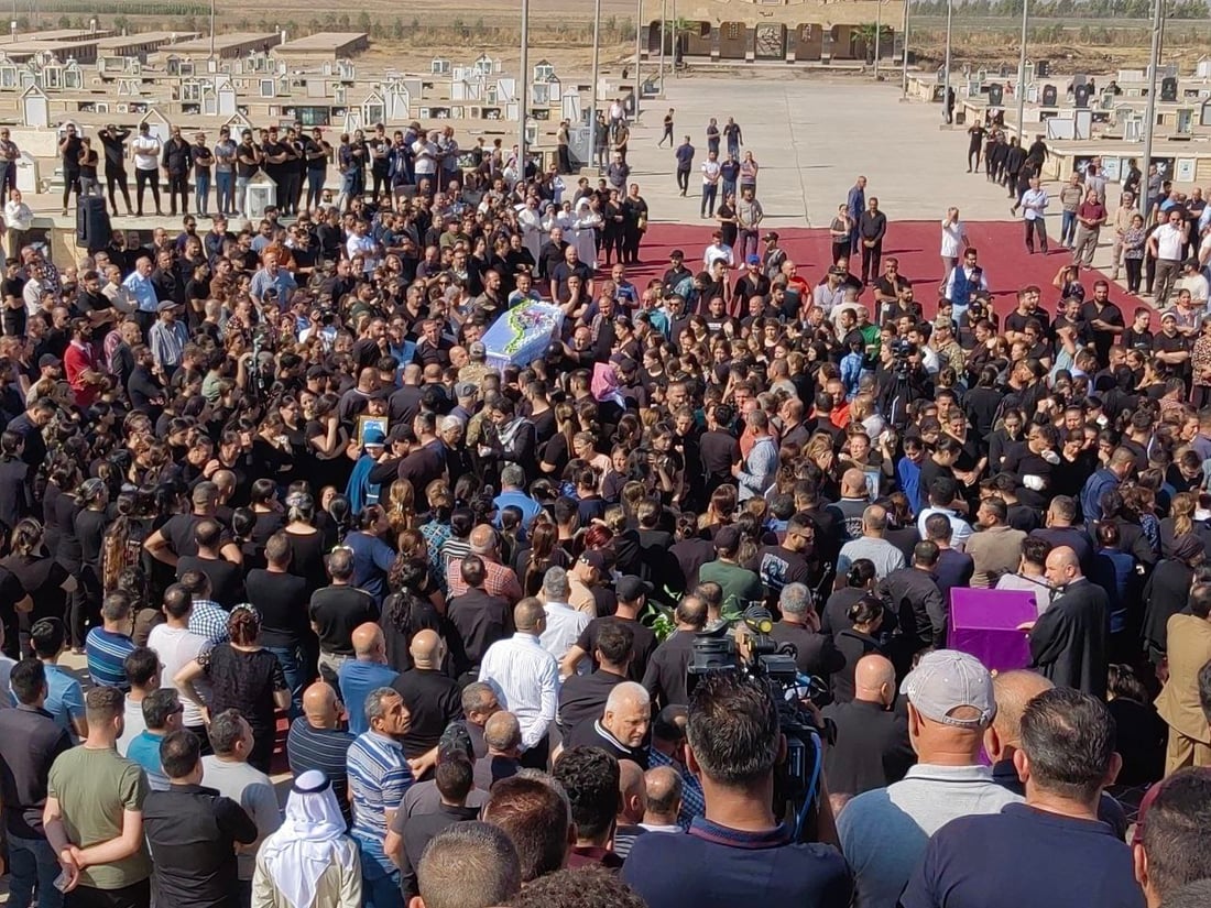 إلى مقبرة القيامة.. صور من التشييع الكبير ظهر اليوم لضحايا فاجعة الحمدانية