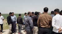 كرێكارانی كۆمپانیایەك لە یەكی ئایار لە هەولێر گردبوون...