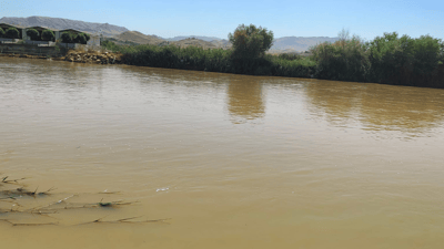 ئاوی زێی بچووک لە ئاست تەقتەق قوڕاو بووە؛ حەوزی ماسی تەقیوە