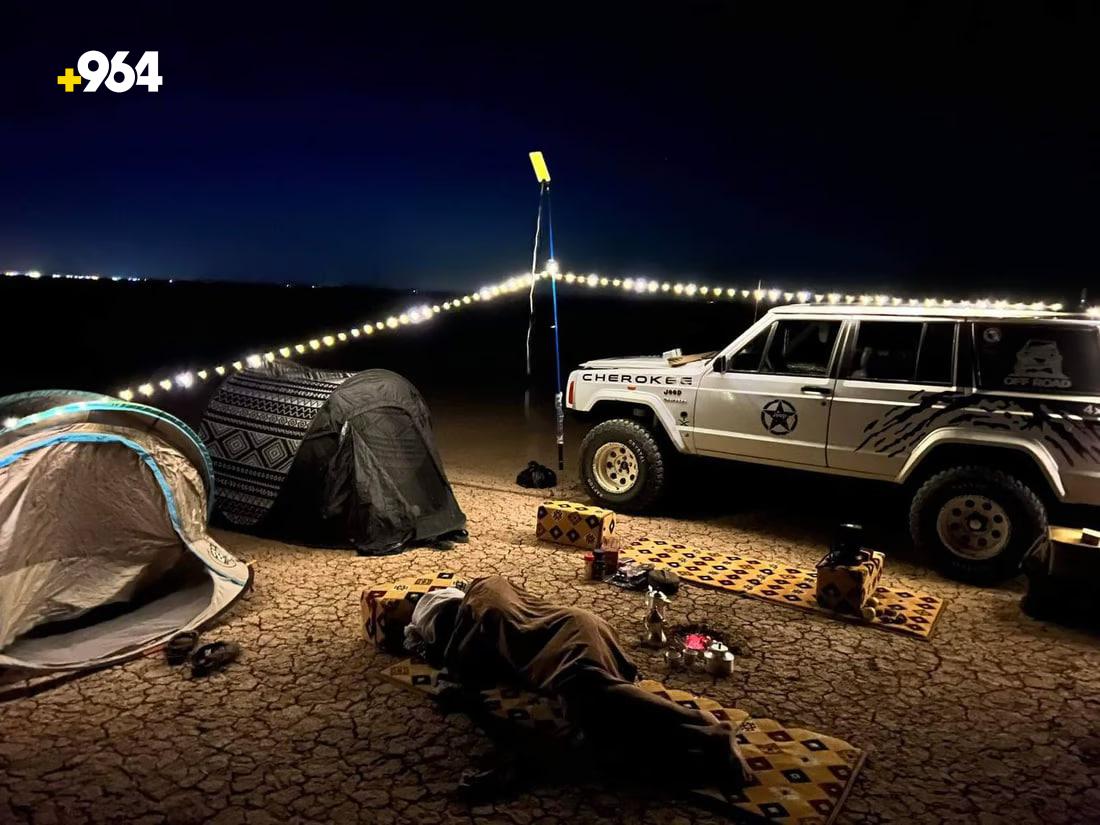 Camping in the tranquil beauty of Wasit’s Al-Shweijah marshes