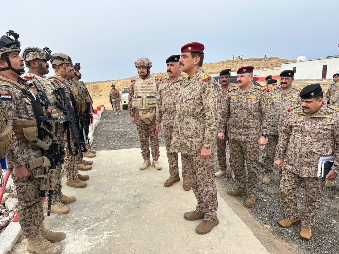 صور: رئيس أركان الجيش يصل سنجار لتفقد الحدود مع سوريا