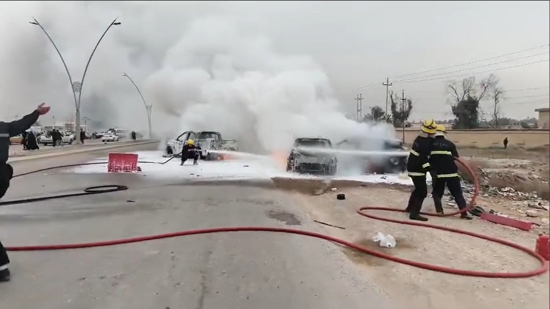 Traffic police officer killed, five hurt in highway crash north of Baghdad