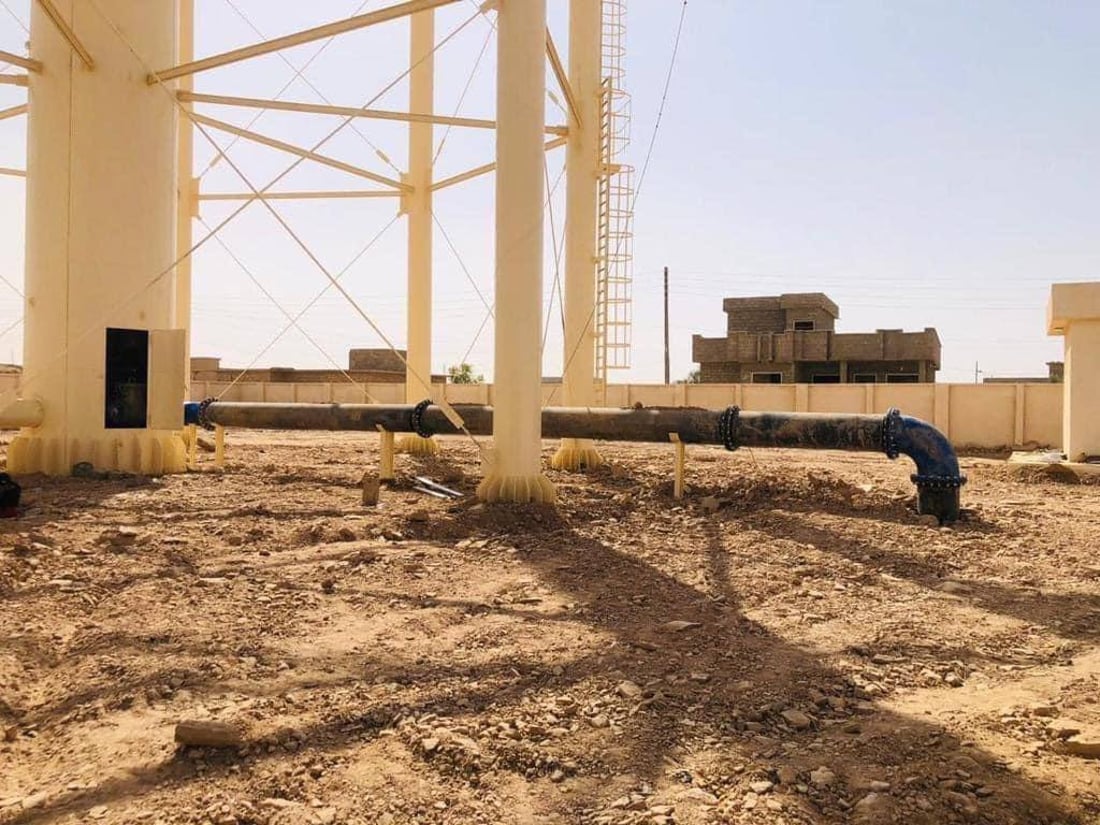 القيارة تنتظر الماء النقي من التانكي الجديد بالفلتر الإيطالي.. لكن متى يعمل؟!