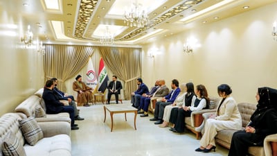 الحكيم يزور مقر تيار عزيز الربيعي لبحث تحديات العملية الانتخابية