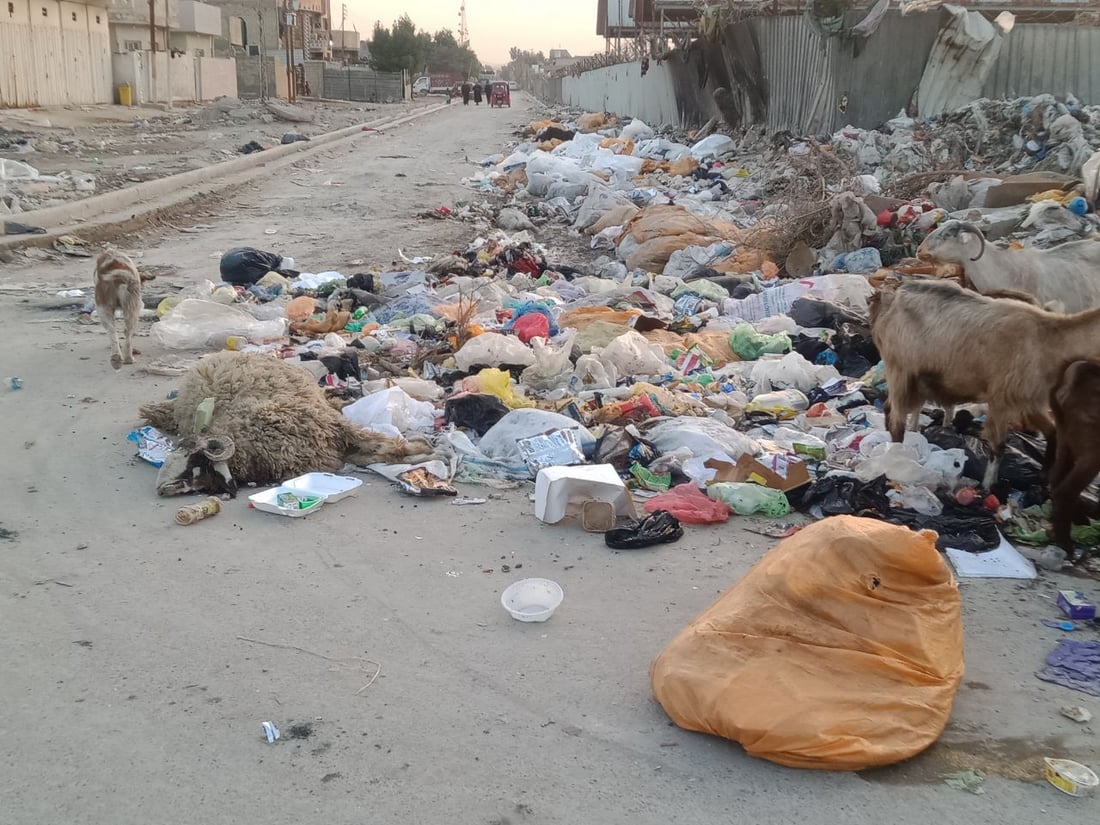 صور: استغاثة من محيط “المقبرة المقرفة” في بغداد الجديدة