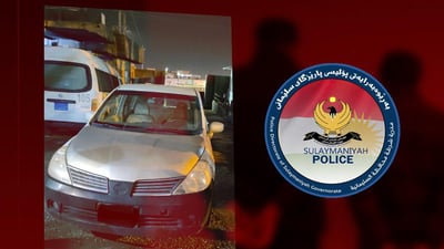 ئۆتۆمبیلێک بەنیەتی دزینی رفێنرا، چلەی نەچوو بکەرەکان گیران