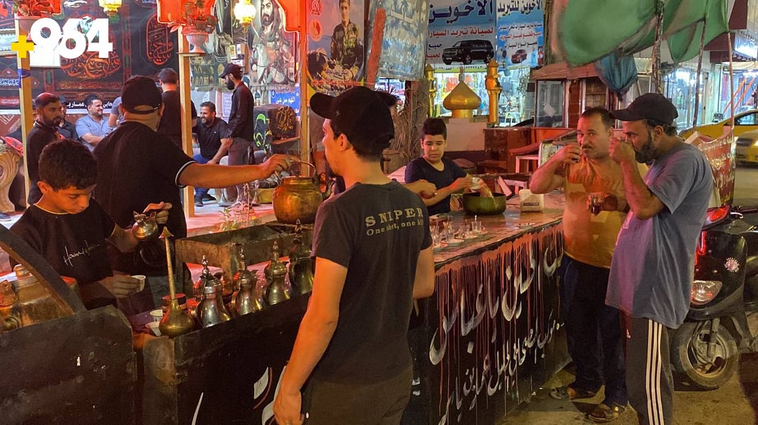 صور من الناصرية في ذكرى جرح الإمام علي: المواكب مستمرة بالخدمة حتى الفجر