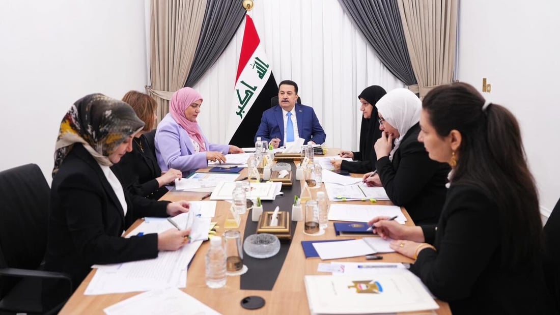Al-Sudani approves new initiatives to support Iraqi women, including soft loans and job training
