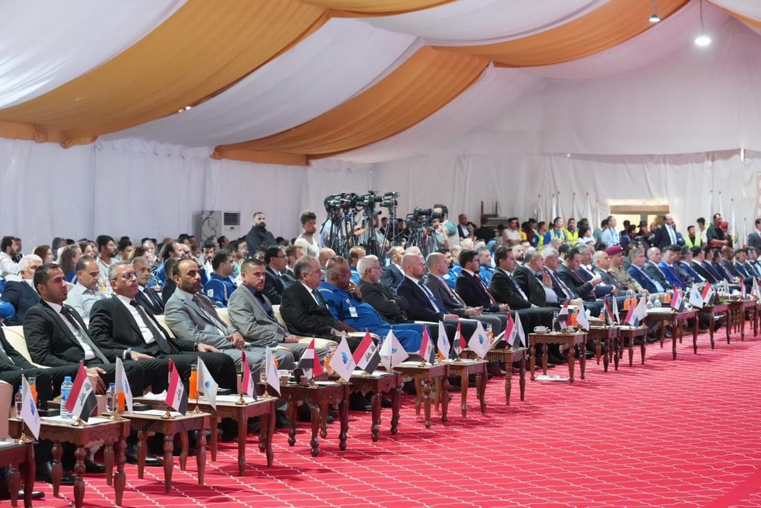 وزير النفط يفتتح المرحلة الأولى من تسييل الغاز الطبيعي في حقل الرميلة