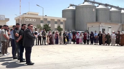  فەرمانبەرانى گرێبەستى سایلۆى کەلار گردبوونەوە