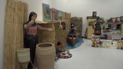 متحف “هنّ الحياة” في الحلة يحتفي بالدليمي والعطار.. وتلويحة خاصة للجنوب (فيديو)