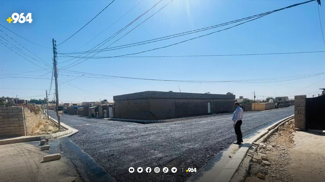 ئەمرۆ قۆناغی کۆتایی جاددەکانی ناحیەی خانکێ بوو و هەمووی قیرتاو کرا