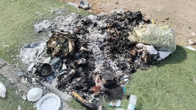 چیمەنی یاریگایەک لە دەربەندیخان بەسووتاوی جێهێڵدراوە