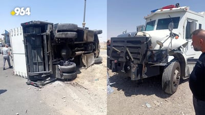 إنذار في كركوك بعد انقلاب شاحنة المالية.. مصفحة والرقم السري في السليمانية