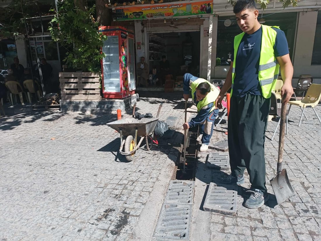 هەڵەبجە خۆى بۆ وەرزى بارانبارین ئامادە دەکات