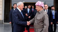 رشيد لمسعود بارزاني: علينا اعتماد الحوار لمواجهة تحديا...