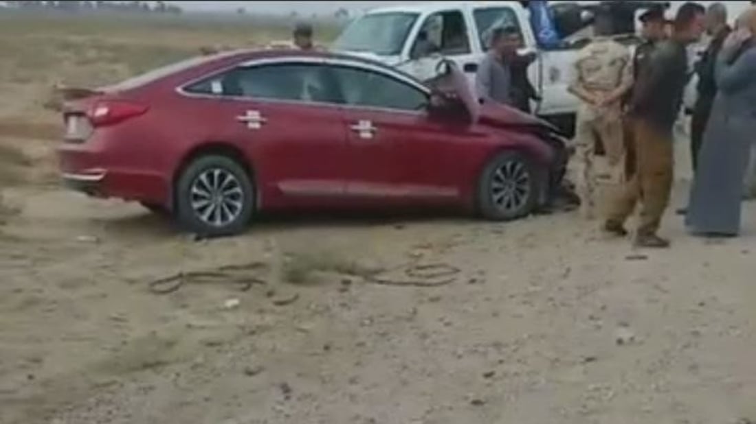 ديالى: سائقة الـ jeep تسقط في نهر التحويلة.. والأهالي يهرعون للنجدة (صور)