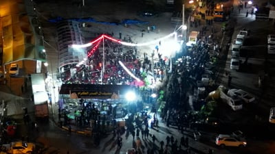 عرب إيران وصلوا: الله سينصر العراق وشكراً لوليمة الصدر (فيديو)