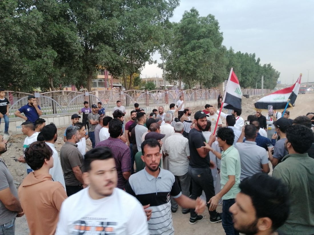 صور: ضرغام ماجد يقود تظاهرة جديدة في الحلة احتجاجاً على تلكؤ العمل بشارع 60